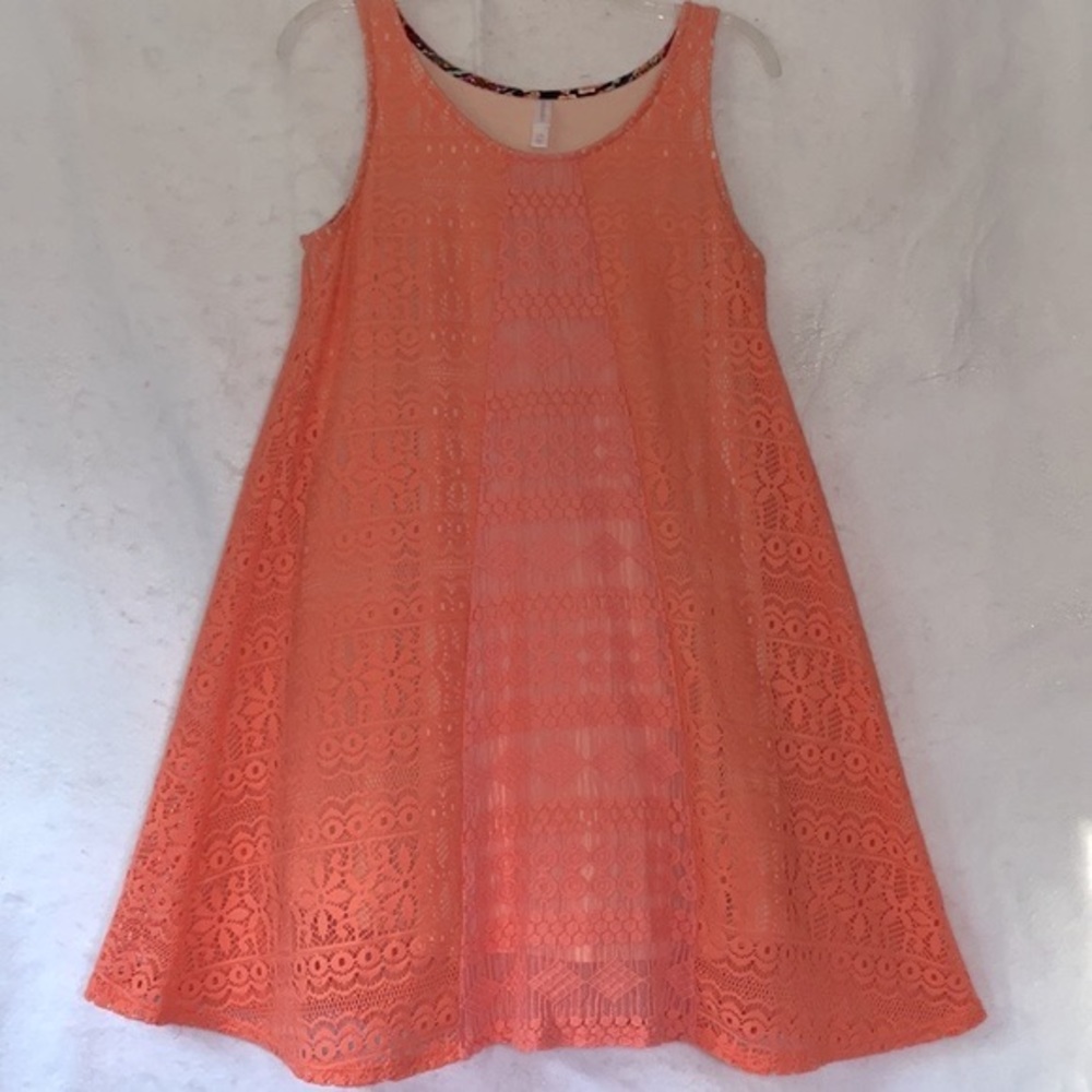 Xhilaration Sleeveless Scoop Neck Crochet Lace Sundress